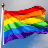 Regenboog vlag 90x150cm   -Pride vlag - LGBT vlag - Gay vlag - Gaypride - Rainbow Flag -Regenboogvlag -  LGBT Gay Pride Vlag