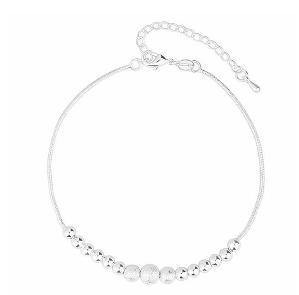 N3 Collecties 925 Sterling Zilver Ronde Bal Kralen Charm Enkelbanden Voor Dames