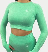 VANO WEAR Sportoutfit / fitness kleding set voor dames / fitness legging + sport top (Mint)