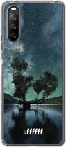 6F hoesje - geschikt voor Sony Xperia 10 III -  Transparant TPU Case - Space Tree #ffffff