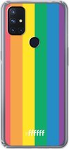 6F hoesje - geschikt voor OnePlus Nord N10 5G -  Transparant TPU Case - #LGBT #ffffff