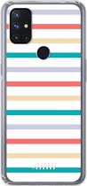 6F hoesje - geschikt voor OnePlus Nord N10 5G -  Transparant TPU Case - Pastel Tracks #ffffff