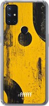 6F hoesje - geschikt voor OnePlus Nord N10 5G -  Transparant TPU Case - Black And Yellow #ffffff