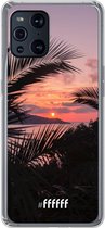 6F hoesje - geschikt voor OPPO Find X3 Pro -  Transparant TPU Case - Pretty Sunset #ffffff