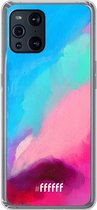 6F hoesje - geschikt voor OPPO Find X3 Pro -  Transparant TPU Case - Abstract Hues #ffffff