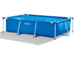 potlood Onderhoud Vertolking Intex Metal Frame Pool 300x200x75 cm + afdekhoes Bestway - Sterk  opzetzwembad -... | bol.com