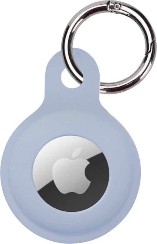 Hoesje Geschikt voor Apple AirTag Sleutelhanger Hoesje Siliconen Hanger - Hoesje Geschikt voor Apple AirTag Hanger Sleutelhanger Hoesje - Blauw