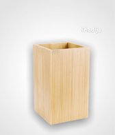 Bamboe tandenborstelhouder - beker - 11 cm