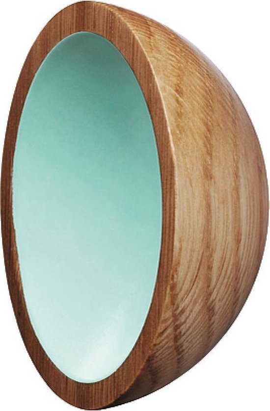 Bouton de meuble en eikenhout, couleur turquoise