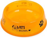 Plastic voerbak voor een katten/honden 0,8 L  Oranje