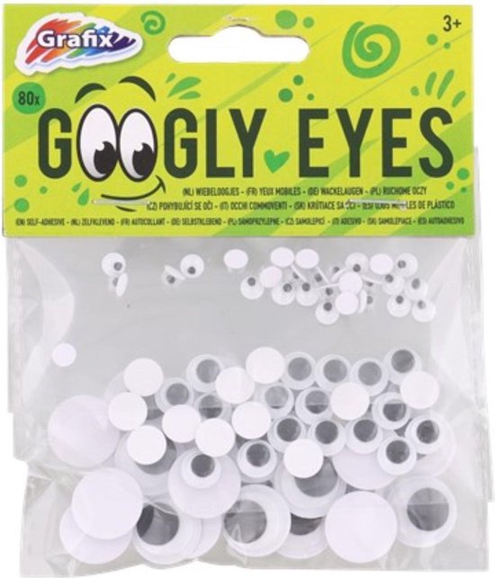 Zelfklevende wiebeloogjes | Googly eyes | Knutselen | Craft | Hobby | 80 Stuks