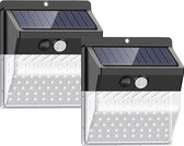 FEDEC Solar Buitenlamp met bewegingssensor - 2 stuks - Zwart