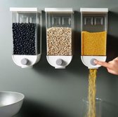 MIRO Voorraad Bussenset 2-Delig Opbergdoos Voedsel 1000ML 1500ML + Plakstrip + Drukknop