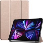 iPad Pro 2021 Hoes (11 inch) Book Case Hoesje Hard Cover - Goud