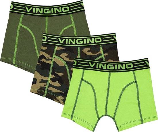 Vingino Camouflage 3 Pack Jongens Onderbroek - Camouflage Green - Maat  110-116 | bol.com
