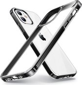 TORRAS - iPhone 12 mini - Transparant Shockproof  hoesje - Black