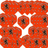 10 sets Dartflights Fluoranje Holland voetbal Leeuw