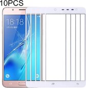 10 PCS Front Screen Outer Glass Lens voor Samsung Galaxy J7 Max (wit)