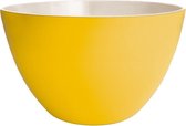 Zak! Designs Set van vier Duo bowls geel - wit - 10 cm