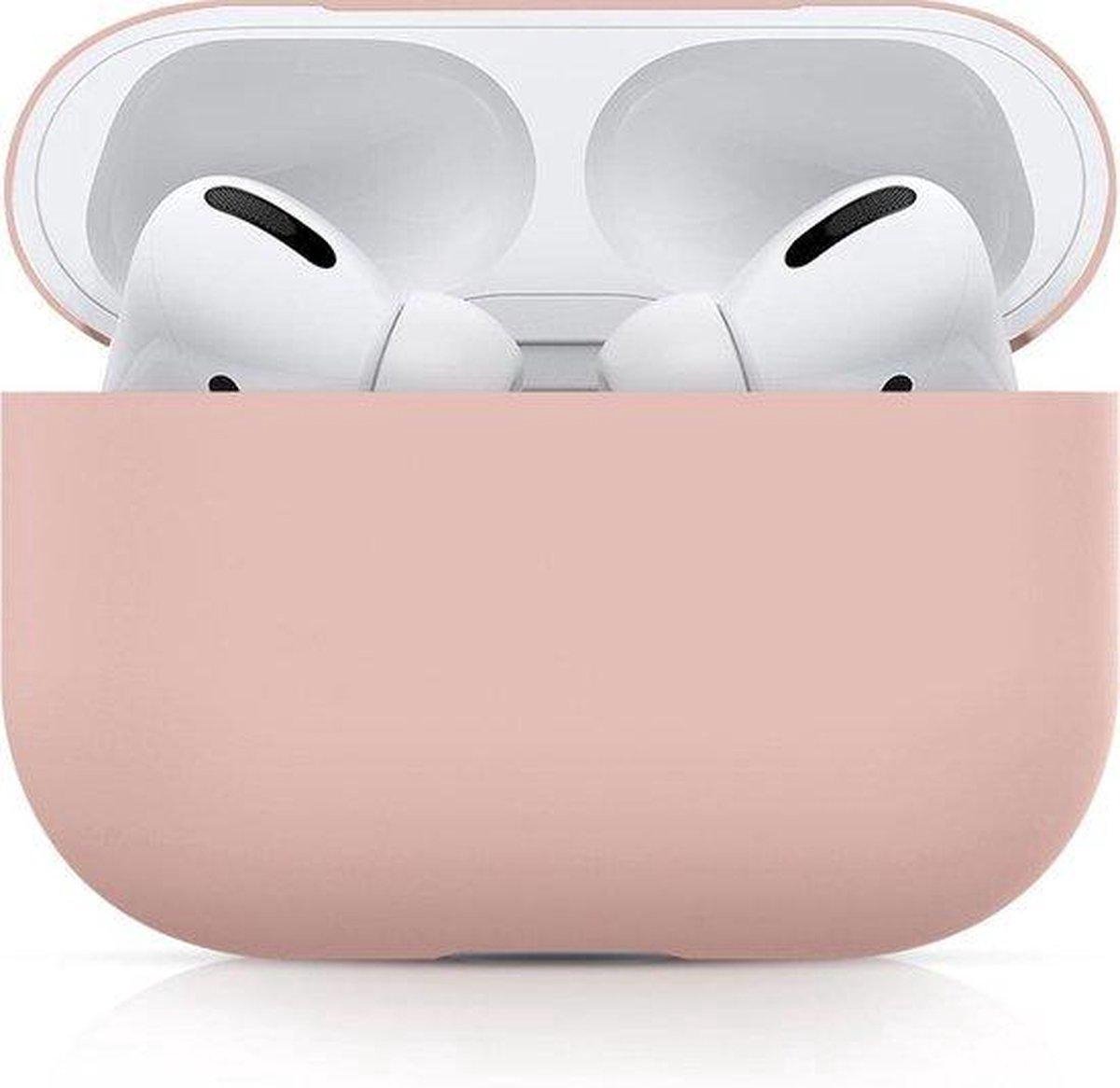 Studio Air Airpods Pro Hoesje - Roze - Soft Case - Siliconen hoesje geschikt voor Apple AirPods Pro