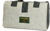 Tweedmill Picknickkleed Leisure Fleece Visgraat Grijs - Fleece - Made in the UK