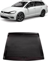 Kofferbakmat - kofferbakschaal op maat voor Volkswagen Golf 7 Variant - VW - VI VII - Station - zwart - hoogwaardig kunststof - waterbestendig - gemakkelijk te reinigen en afspoelbaar