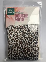 Douche muts Panterprint - shower cap Panterprint dames / does muts Panterprint