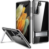 TORRAS - Samsung S21 Plus - Transparant & Kickstand standaard hoesje