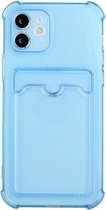 TPU Dropproof beschermende achterkant met kaartsleuf voor iPhone 12 Pro Max (blauw)