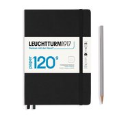 Leuchtturm1917 notitieboek - 120 grams - medium A5 notitieboek – dotted - zwart