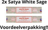 Satya Wierook Stokjes - White Sage - Witte Salie Wierookstokjes - Incense - 2x15 Gram - 2 STUKS