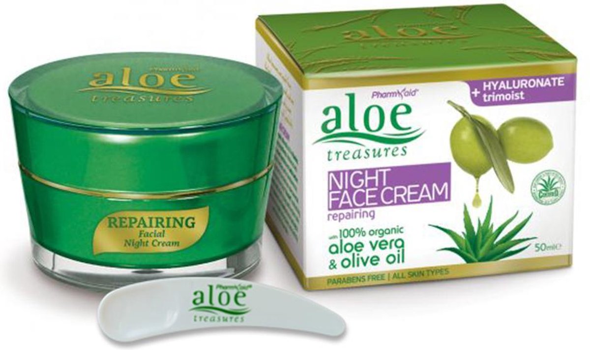 Goedkoopste Pharmaid Aloe Treasures Herstellende Nachtcrème | Aloë Vera | Skincare 50ml