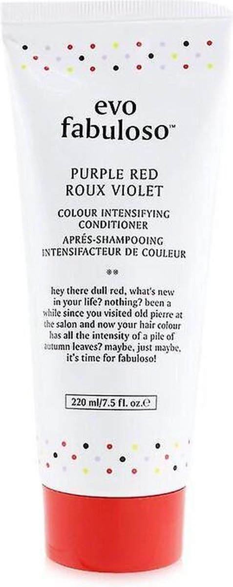 Evo Fabuloso Purple Red Colour Intensifying Conditioner 250ml - Conditioner voor ieder haartype