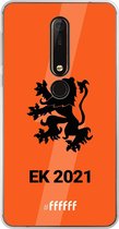 Nokia X6 (2018) Hoesje Transparant TPU Case - Nederlands Elftal - EK 2021 #ffffff