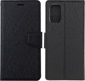 Voor Huawei P smart 2021 / Y7a Zijden Textuur Horizontale Flip Leren Case met Houder & Kaartsleuven & Portemonnee & Fotolijst (Zwart)