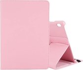 Voor Lenovo M10 Litchi Texture Horizontale Flip 360 graden rotatie lederen tas met houder (roze)