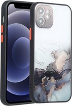 Inktschilderstijl TPU-beschermhoes voor iPhone 12 mini (inktzwart)