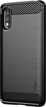 Voor Sony Xperia ACE ll MOFI Gentleness Series Brushed Texture Carbon Fiber Soft TPU Case (Zwart)