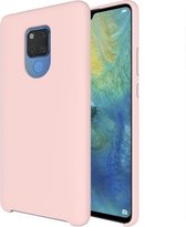 Pure Color Liquid siliconen hoesje voor Huawei Mate 20 X (roze)