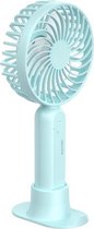 WK WT-F17 draagbare draagbare desktopbeugelventilator (blauw)