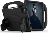 Voor iPad Pro 11 (2021) EVA-materiaal Kinderen Platte anti-vallende hoes Beschermende schaal met duimbeugel (zwart)