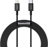 Baseus Superior-serie CATLYS-C01 PD 20W USB-C / Type-C naar 8-pins interface Snelle oplaadgegevenskabel, kabellengte: 2m (zwart)