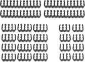 2 sets volledige module Computervoeding Uitgebreide kabelkammen Kabelkaart (zwart)