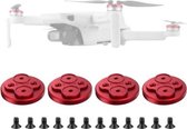 4 STKS Sunnylife Motor Metal Protection Cover voor DJI Mini 2 (rood)