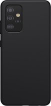 Voor Samsung Galaxy A52 5G NILLKIN Feeling Series Vloeibare siliconen Anti-fall mobiele telefoon beschermhoes (zwart)