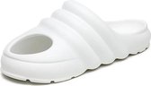 Grote maat zomerslippers Heren casual schoenen, maat: 43 (wit)