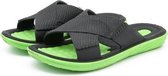 Heren zomerpantoffels Sandalen met zachte zolen Binnen en buiten Strand Casual antislip pantoffels, maat: 44 (blauw + groen)