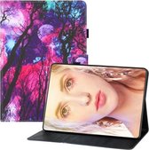 Voor Samsung Galaxy Tab S6 Lite P610 Gekleurde Tekening Horizontale Flip PU-lederen Case met Houder & Kaartsleuven & Portemonnee & Slaap / Wekfunctie (Takken)