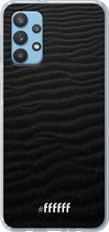 6F hoesje - geschikt voor Samsung Galaxy A32 4G -  Transparant TPU Case - Black Beach #ffffff