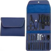 Professionele Manicure Set / Pedicure Set | 16 Delig | Opbergetui | Reisset | Nagelschaar | Nagelknipper | Nagelverzorging | Mannen en Vrouwen | Manicure set voor nagels | Pedicure